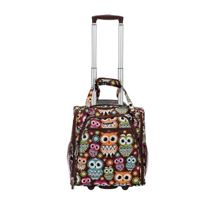 Rockland Melrose Wheeled Underseat Carry On Luggage - Owl BF31-OWL